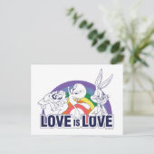 LOONEY TUNES™ - Liefde is liefde Briefkaart (Staand voorkant)