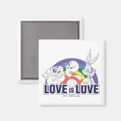 LOONEY TUNES™ - Liefde is liefde Magneet (Voorkant / Achterkant)