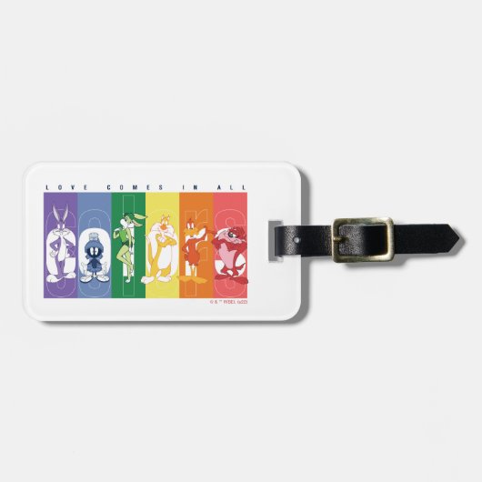 LOONEY TUNES™ - Liefde komt in alle kleuren voor Bagagelabel (Voorkant horizontaal)