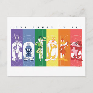LOONEY TUNES™ - Liefde komt in alle kleuren voor Briefkaart