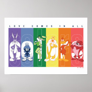 LOONEY TUNES™ - Liefde komt in alle kleuren voor Poster