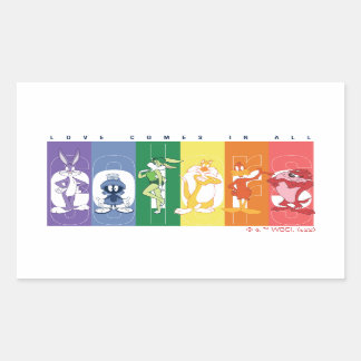 LOONEY TUNES™ - Liefde komt in alle kleuren voor Rechthoekige Sticker
