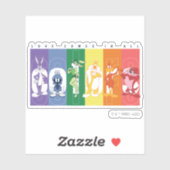 LOONEY TUNES™ - Liefde komt in alle kleuren voor Sticker (Vel)