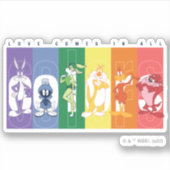LOONEY TUNES™ - Liefde komt in alle kleuren voor Sticker (Voorkant)