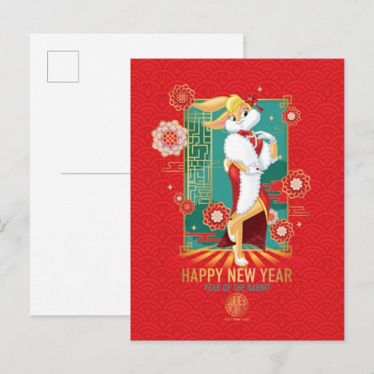 LOONEY TUNES™ | Lola Jaar van het konijn Briefkaart (Voorkant / Achterkant)