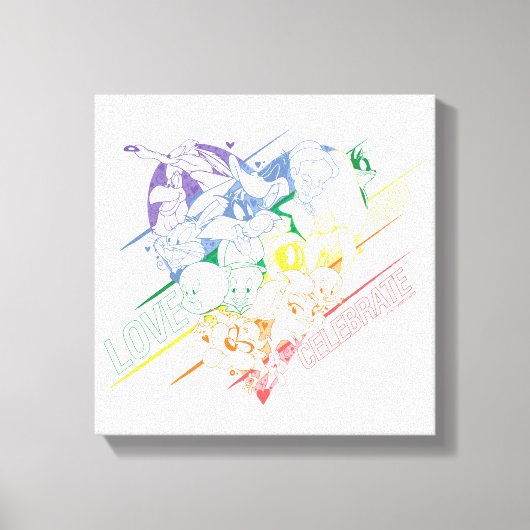 LOONEY TUNES™ - Love and Celebrate Canvas Afdruk (Voorkant)