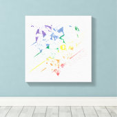 LOONEY TUNES™ - Love and Celebrate Canvas Afdruk (Insitu (Houten vloer))