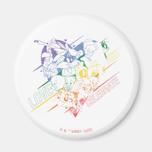 LOONEY TUNES™ - Love and Celebrate Magneet (Voorkant)