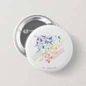 LOONEY TUNES™ - Love and Celebrate Ronde Button 5,7 Cm (Voorkant /achterkant)