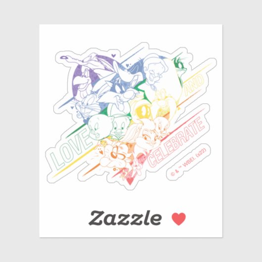 LOONEY TUNES™ - Love and Celebrate Sticker (Vel)