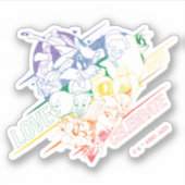 LOONEY TUNES™ - Love and Celebrate Sticker (Voorkant)