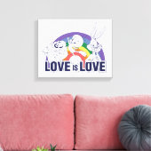 LOONEY TUNES™ - Love Is Love Canvas Afdruk (Insitu (Woonkamer))