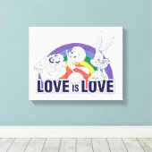 LOONEY TUNES™ - Love Is Love Canvas Afdruk (Insitu (Houten vloer))