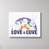 LOONEY TUNES™ - Love Is Love Canvas Afdruk (Voorkant)