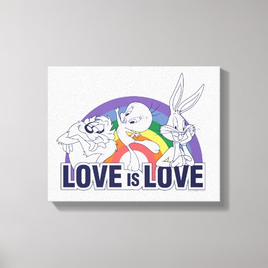 LOONEY TUNES™ - Love Is Love Canvas Afdruk (Voorkant)