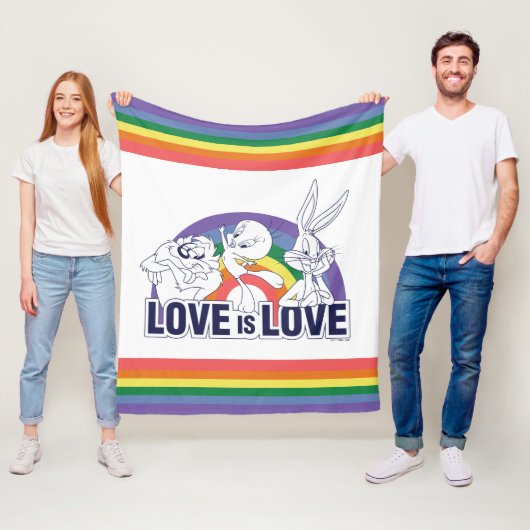 LOONEY TUNES™ - Love Is Love Fleece Deken (In situ)