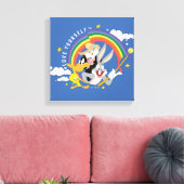 LOONEY TUNES™ - Love Yourself Pride Badge Canvas Afdruk (Insitu (Woonkamer))