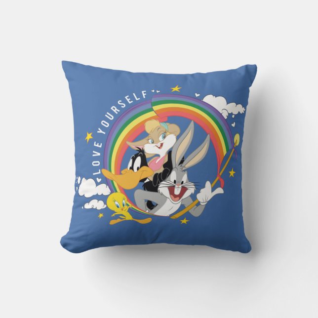 LOONEY TUNES™ - Love Yourself Pride Badge Kussen (Voorkant)