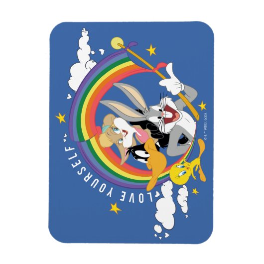 LOONEY TUNES™ - Love Yourself Pride Badge Magneet (Verticaal)