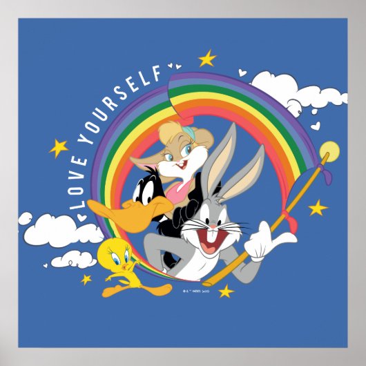 LOONEY TUNES™ - Love Yourself Pride-badge Poster (Voorkant)