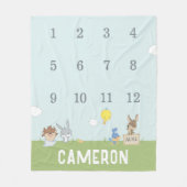 LOONEY TUNES™ | Maandelijkse mijlpaal Baby Fleece Deken (Voorkant)