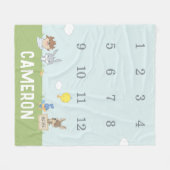 LOONEY TUNES™ | Maandelijkse mijlpaal Baby Fleece Deken (Voorkant (Horizontaal))