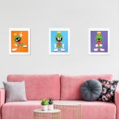 LOONEY TUNES™ MARVIN THE MARTIAN™ MUURKUNST SETS (Woonkamer)