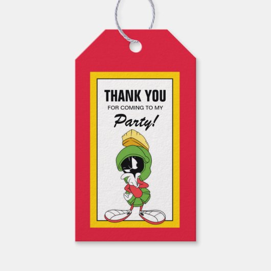 LOONEY TUNES™ Marvin the Martian & Taz | Birthday Cadeaulabel (Voorkant)