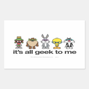 LOONEY TUNES™ Nerds - Allemaal Gek van Me Rechthoekige Sticker