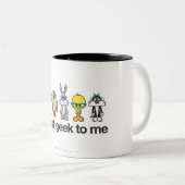 LOONEY TUNES™ Nerds - Alles voor mij Tweekleurige Koffiemok (Voorkant rechts)