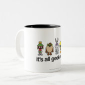 LOONEY TUNES™ Nerds - Alles voor mij Tweekleurige Koffiemok (Voorkant links)