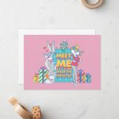 LOONEY TUNES™ | Ontmoet me onder de kerstkrans Notitiekaartje (Voorkant / Achterkant in situ)