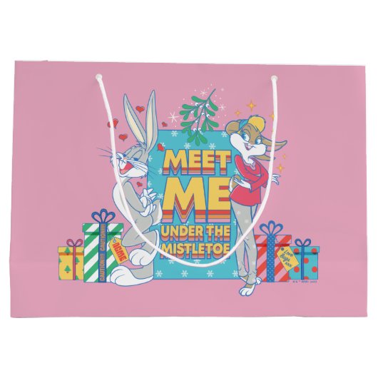 LOONEY TUNES™ | Ontmoet me onder de mistletoe Groot Cadeauzakje (Achterkant)
