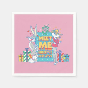 LOONEY TUNES™   Ontmoet me onder de mistletoe Servet