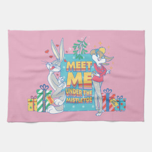 LOONEY TUNES™   Ontmoet me onder de mistletoe Theedoek