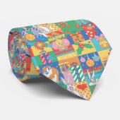 LOONEY TUNES™ | Prettig kerstfeest Kerstpatroon Stropdas (Opgerold)