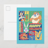 LOONEY TUNES™ | PRETTIGE FEESTDAGEN BRIEFKAART (Voorkant / Achterkant)