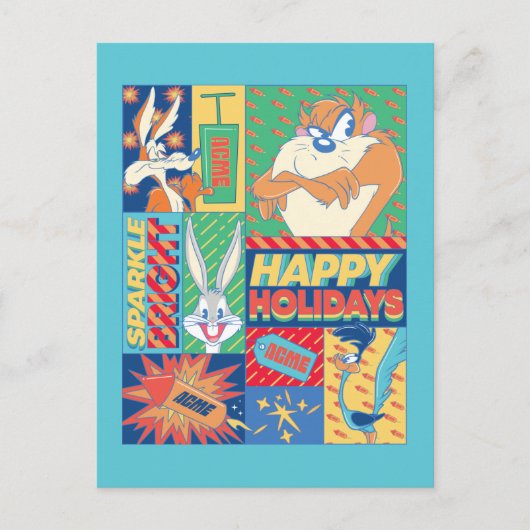 LOONEY TUNES™ | PRETTIGE FEESTDAGEN BRIEFKAART (Voorkant)