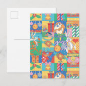 LOONEY TUNES™ | Prettige feestdagen kerstpatroon Briefkaart (Voorkant / Achterkant)