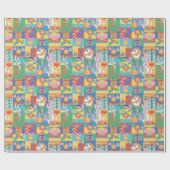 LOONEY TUNES™ | Prettige feestdagen kerstpatroon Cadeaupapier (Vlak)