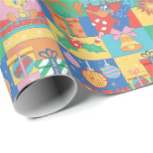 LOONEY TUNES™ | Prettige feestdagen kerstpatroon Cadeaupapier (Rol Hoek)