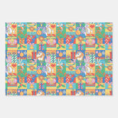 LOONEY TUNES™ | Prettige feestdagen kerstpatroon Inpakpapier Vel (Voorkant)