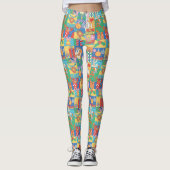 LOONEY TUNES™ | Prettige feestdagen kerstpatroon Leggings (Voorkant)