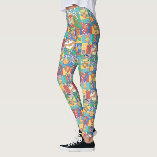 LOONEY TUNES™ | Prettige feestdagen kerstpatroon Leggings (Links)