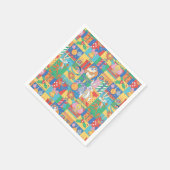 LOONEY TUNES™ | Prettige feestdagen kerstpatroon Servet (Hoek)