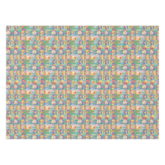 LOONEY TUNES™ | Prettige feestdagen kerstpatroon Tafelkleed (Voorkant (Horizontaal))