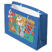 LOONEY TUNES™ | Prettige feestdagen Patroon Groot Cadeauzakje (Achterkant Gekanteld)