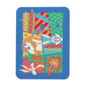LOONEY TUNES™ | Prettige feestdagen Patroon Magneet (Verticaal)