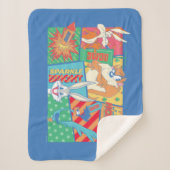 LOONEY TUNES™ | Prettige feestdagen Patroon Sherpa Deken (Voorkant)