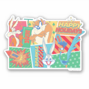 LOONEY TUNES™   Prettige feestdagen Patroon Sticker